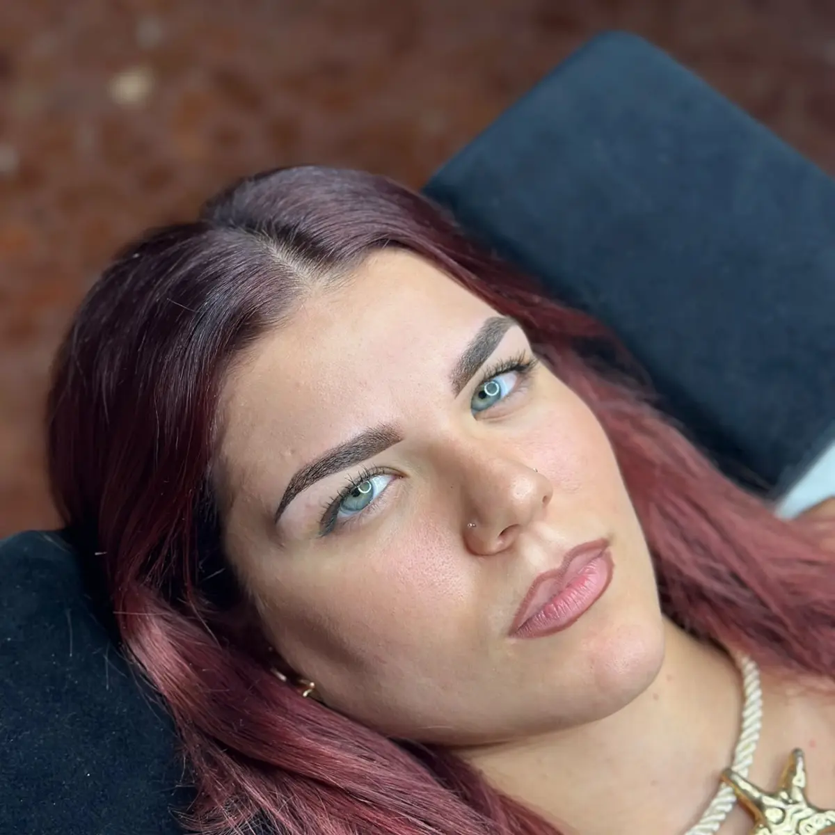 Resultado real de diseño de cejas realizado por Irene Ruiz