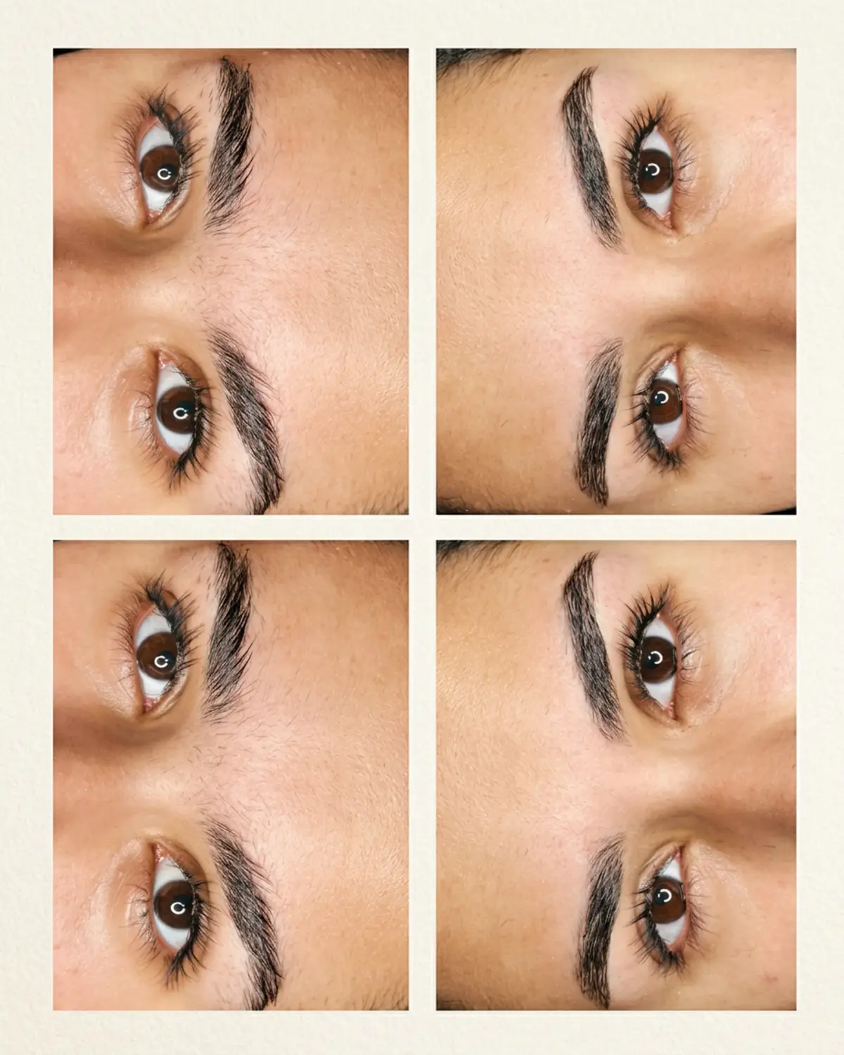 Resultado real de depilación de cejas con hilo